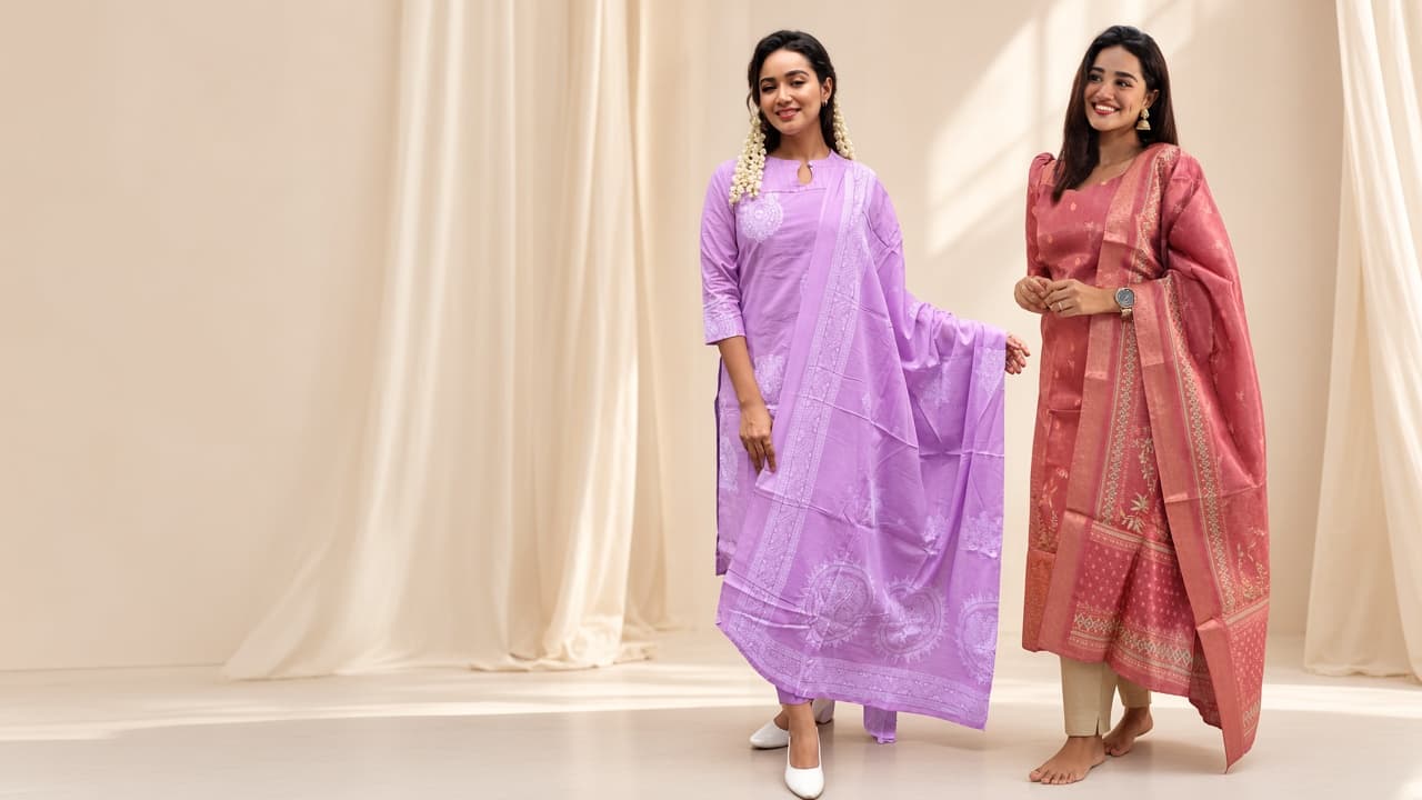 Two Maiyal sets standing together
